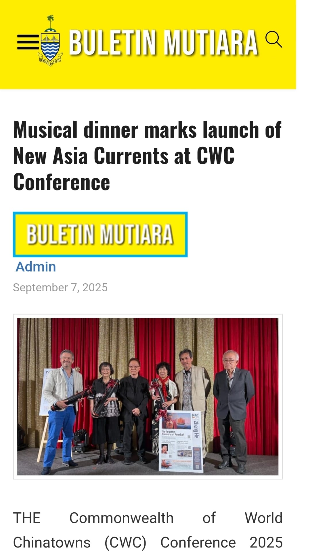Global exchange of ideas in Penang